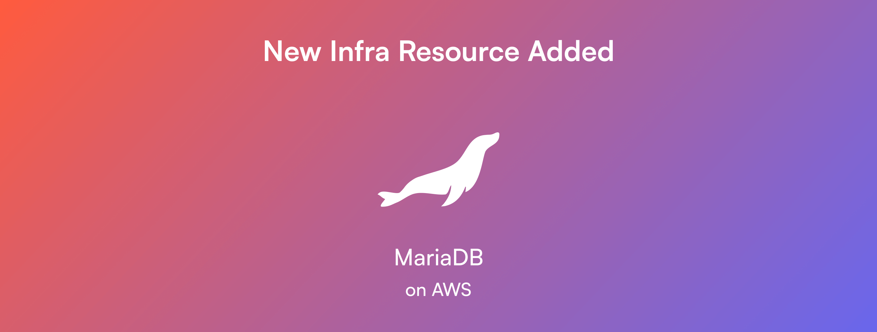 New MariaDB resource added